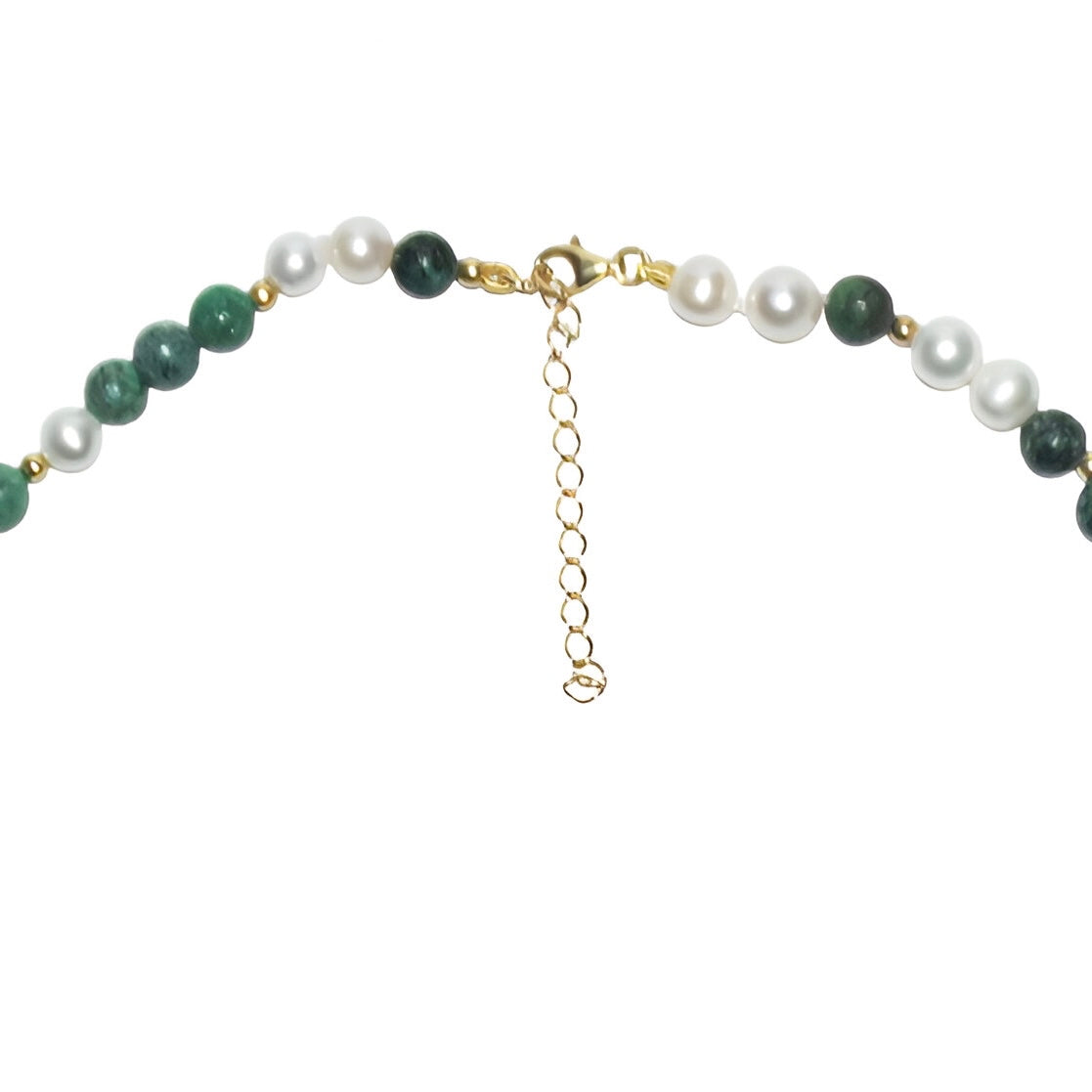 GREEN & WHITE NECKLACE